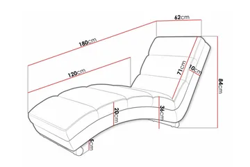 Kintore Liggfåtölj 62 cm Black - Möbler - Fåtölj & stolar - Fåtölj - Liggfåtölj