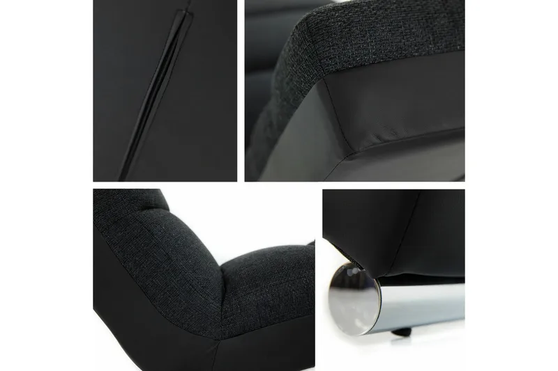 Kintore Liggfåtölj 62 cm NO_BRAND Black - Möbler - Fåtölj & stolar - Fåtölj - Liggfåtölj