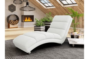 Kintore Liggfåtölj 62 cm NO_BRAND White - Möbler - Fåtölj & stolar - Fåtölj - Liggfåtölj