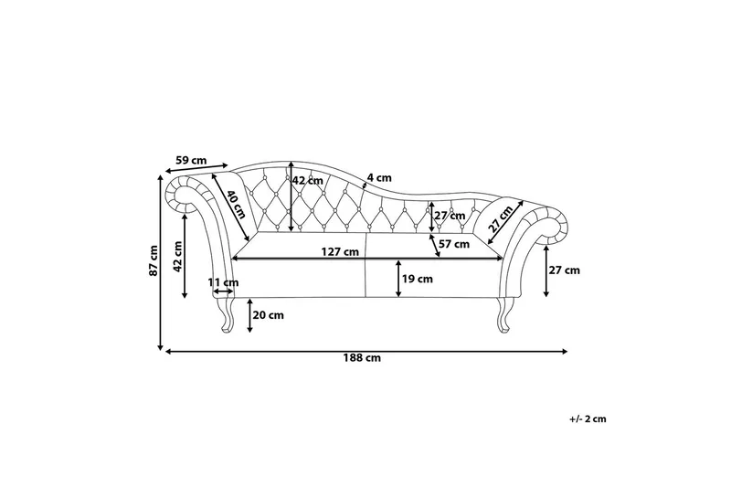Lattes Schäslong - Blå - Möbler - Soffa - Dagbädd