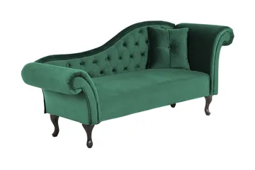 Lattes Schäslong Höger - Sammet/Grön - Möbler - Soffa - Dagbädd