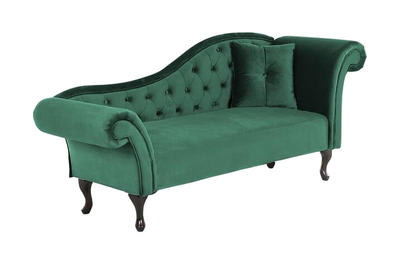 Lattes Schäslong Höger - Sammet/Grön - Möbler - Soffa - Dagbädd