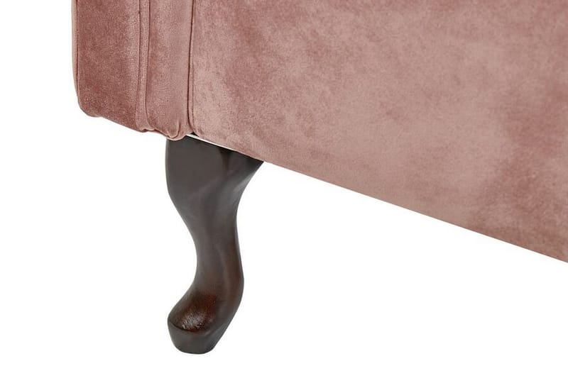 Lattes Schäslong Höger - Sammet/Rosa - Möbler - Soffa - Dagbädd