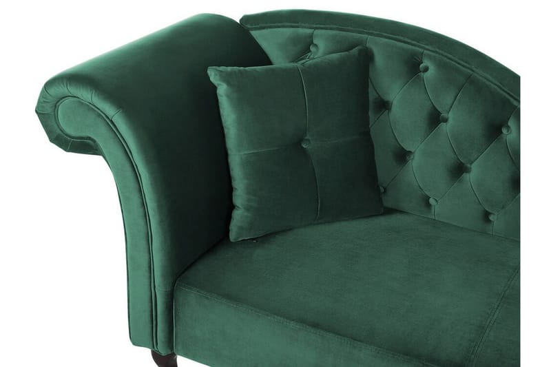 Lattes Schäslong Vänster - Sammet/Grön - Möbler - Fåtölj & stolar - Fåtölj - Liggfåtölj