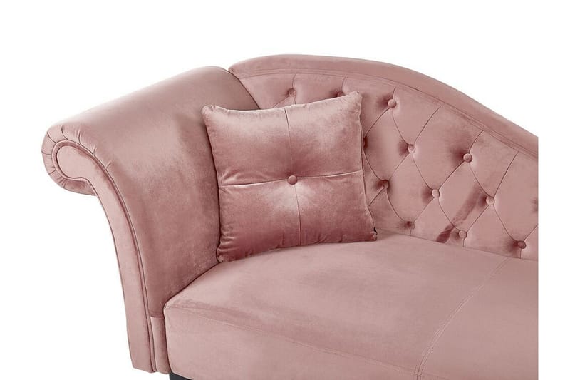 Lattes Schäslong Vänster - Sammet/Rosa - Möbler - Soffa - Dagbädd