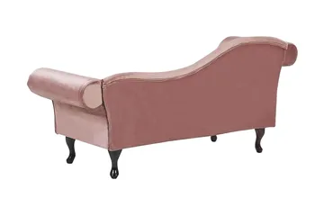 Lattes Schäslong Vänster - Sammet/Rosa - Möbler - Soffa - Dagbädd