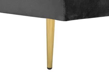 Llanfach Schäslong Höger Sammet - Svart - Möbler - Fåtölj & stolar - Fåtölj - Liggfåtölj