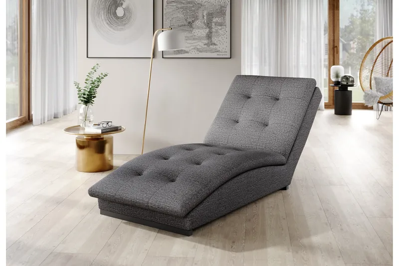 Manwi Schäslongfåtölj, Grå