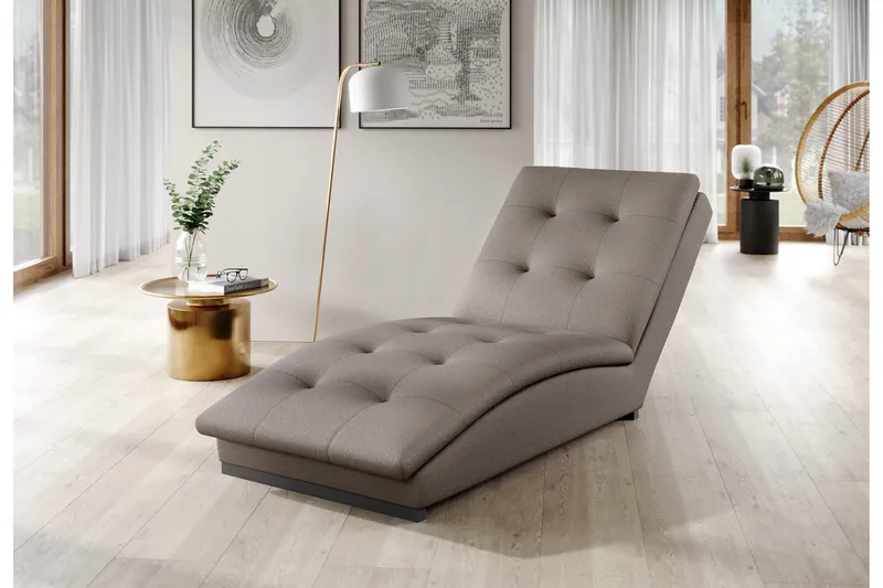 Manwi Schäslongfåtölj, Ljusgrå