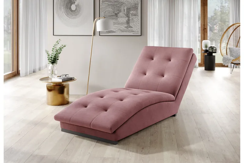 Manwi Schäslongfåtölj, Rosa