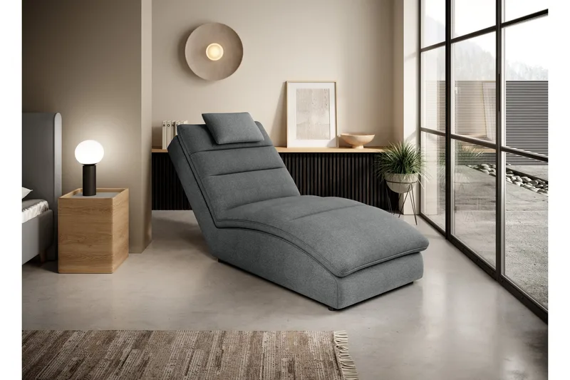 Masaji Schäslongfåtölj, Grå