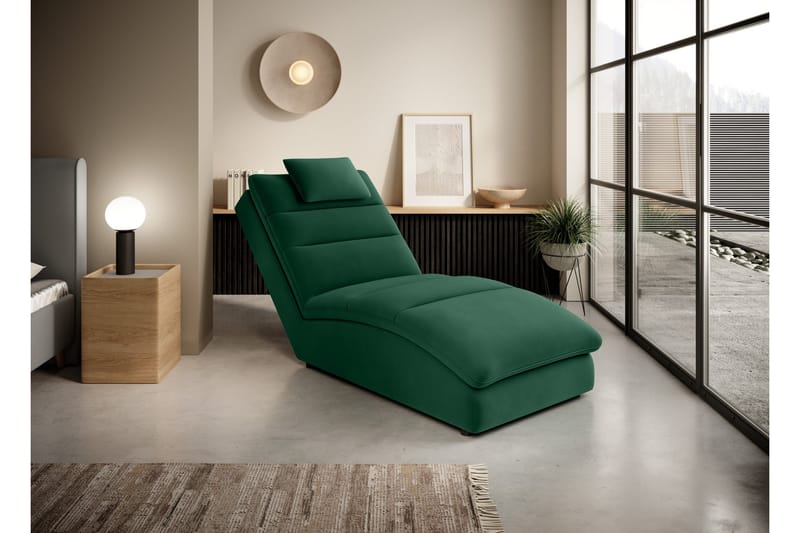 Masaji Schäslongfåtölj, Grön