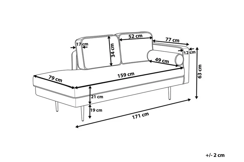Miramas Schäslong - Blå - Möbler - Fåtölj & stolar - Fåtölj - Liggfåtölj