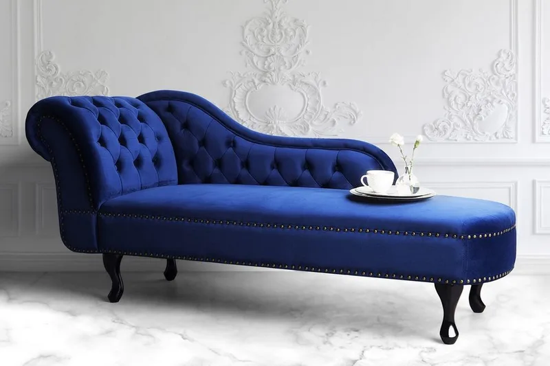 Nimes Schäslong - Blå - Möbler - Fåtölj & stolar - Fåtölj - Liggfåtölj