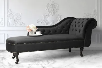 Nimes Schäslong - Svart - Möbler - Fåtölj & stolar - Fåtölj - Liggfåtölj