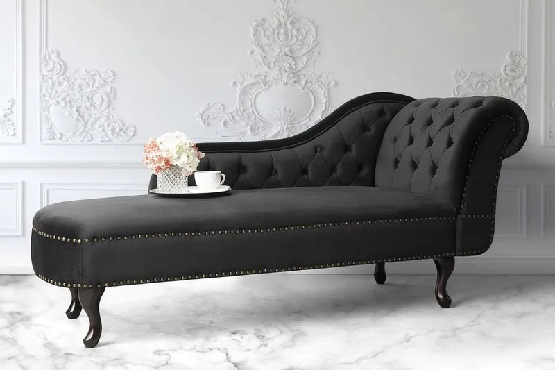 Nimes Schäslong - Svart - Möbler - Fåtölj & stolar - Fåtölj - Liggfåtölj