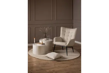 Ravinda Liggfåtölj - Beige - Möbler - Fåtölj & stolar - Fåt ölj - Öronlappsfåtölj