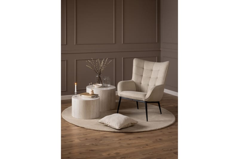 Ravinda Liggfåtölj - Beige - Möbler - Fåtölj & stolar - Fåtölj - Öronlappsfåtölj