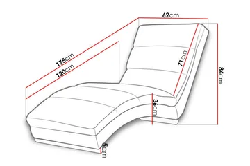 Regalado Liggfåtölj - Grå|Vit - Möbler - Fåtölj & stolar - Fåtölj - Liggfåtölj