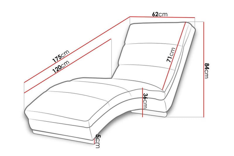 Regalado Liggfåtölj - Grå|Vit - Möbler - Fåtölj & stolar - Fåtölj - Liggfåtölj