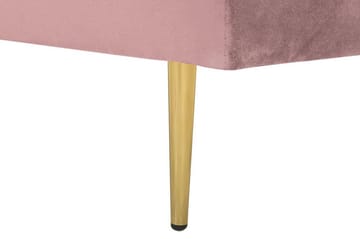 Schäslong Elany Höger Sammet - Rosa - Möbler - Fåtölj & stolar - Fåtölj - Liggfåtölj