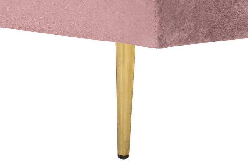Schäslong Elany Höger Sammet - Rosa - Möbler - Fåtölj & stolar - Fåtölj - Liggfåtölj