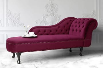 Schäslong Nimes - Rosa - Möbler - Fåtölj & stolar - Fåtölj - Liggfåtölj