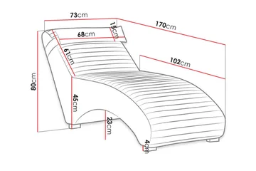 Staffin Liggfåtölj 73 cm Dark blue - Möbler - Fåtölj & stolar - Fåtölj - Liggfåtölj