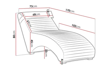 Staffin Liggfåtölj 73 cm NO_BRAND Dark green - Möbler - Fåtölj & stolar - Fåtölj - Liggfåtölj