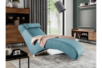 Staffin Liggfåtölj 73 cm NO_BRAND Light Blue/Dark Blue - Möbler - Fåtölj & stolar - Fåtölj - Liggfåtölj