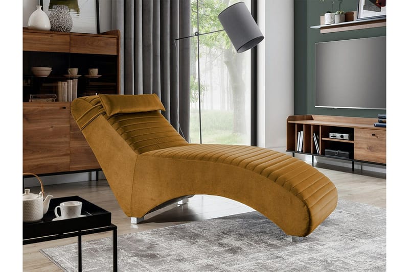 Staffin Liggfåtölj 73 cm NO_BRAND Yellow - Möbler - Fåtölj & stolar - Fåtölj - Liggfåtölj
