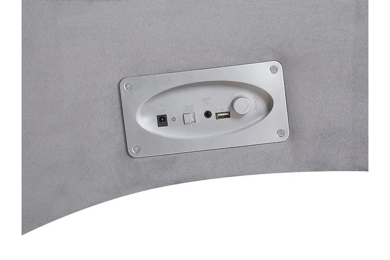 Volans Schäslong med Bluetooth-högtalare - Sammet/Grå - Möbler - Fåtölj & stolar - Fåtölj - Liggfåtölj