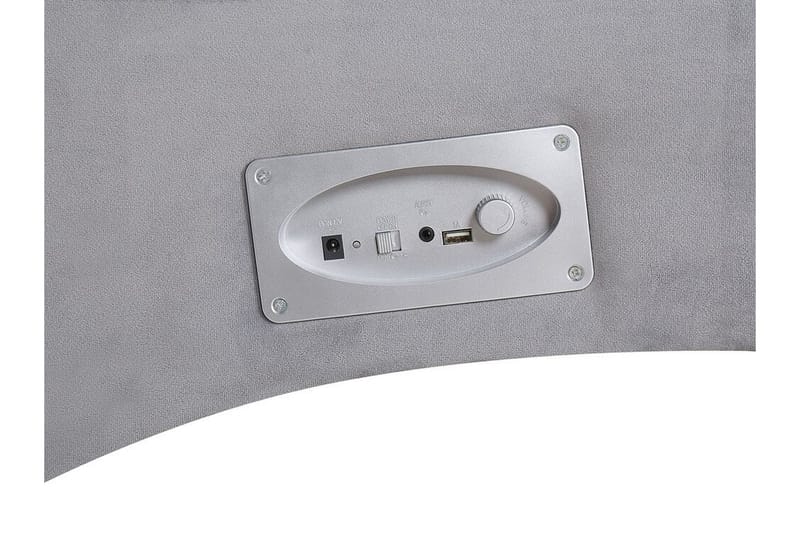 Volans Schäslong med Bluetooth-högtalare - Sammet/Grå - Möbler - Fåtölj & stolar - Fåtölj - Liggfåtölj