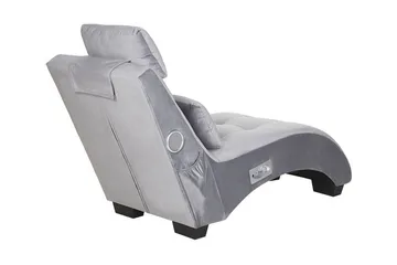 Volans Schäslong med Bluetooth-högtalare - Sammet/Grå - Möbler - Fåtölj & stolar - Fåtölj - Liggfåtölj