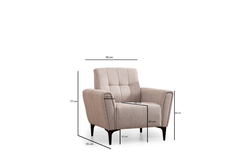Lilesville Fåtölj - Beige - Möbler - Fåtölj & stolar - Fåtölj