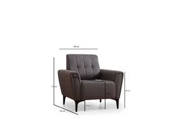 Lilesville Fåtölj - Mörkgrå - Möbler - Fåtölj & stolar - Fåtölj