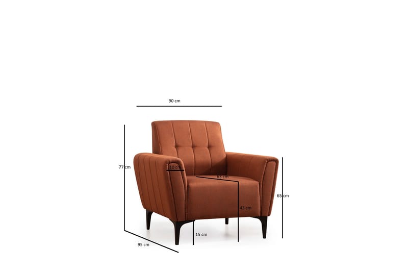 Lilesville Fåtölj - Röd - Möbler - Fåtölj & stolar - Fåtölj