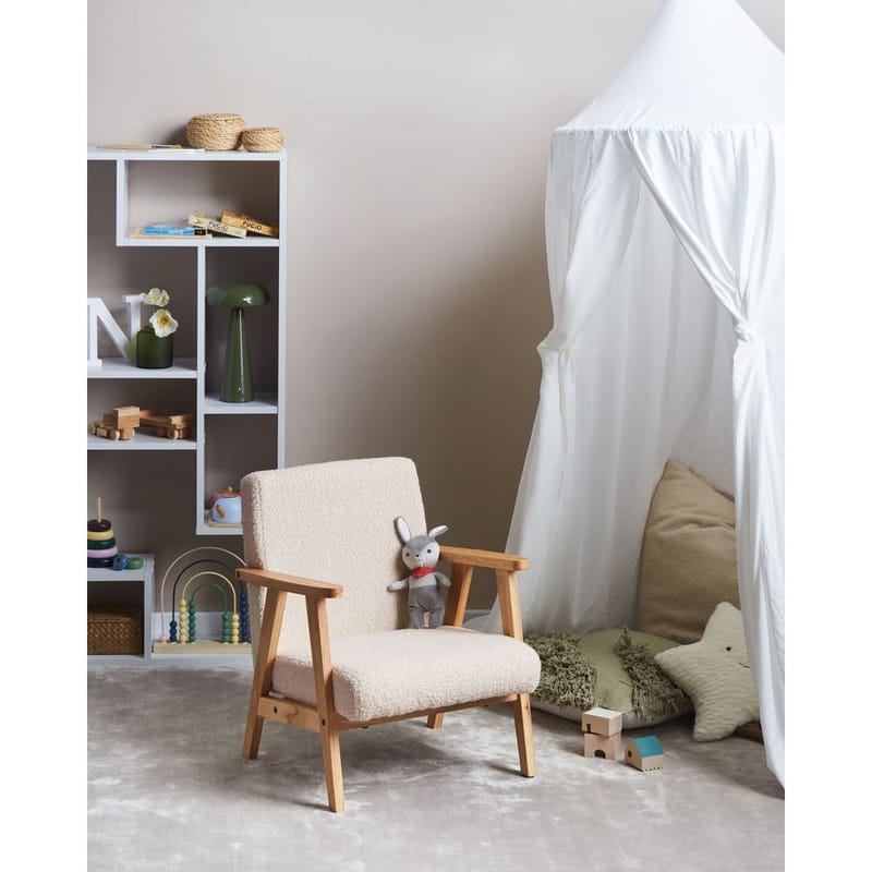 Fåtölj Linde - Beige, ljust trä - Möbler - Fåtölj & stolar - Fåtölj - Bäddfåtölj