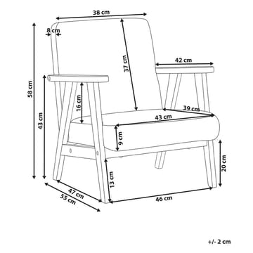 Fåtölj Linde - Beige, ljust trä - Möbler - Fåtölj & stolar - Fåtölj - Bäddfåtölj