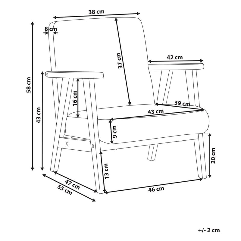 Fåtölj Linde - Beige, ljust trä - Möbler - Fåtölj & stolar - Fåtölj - Bäddfåtölj