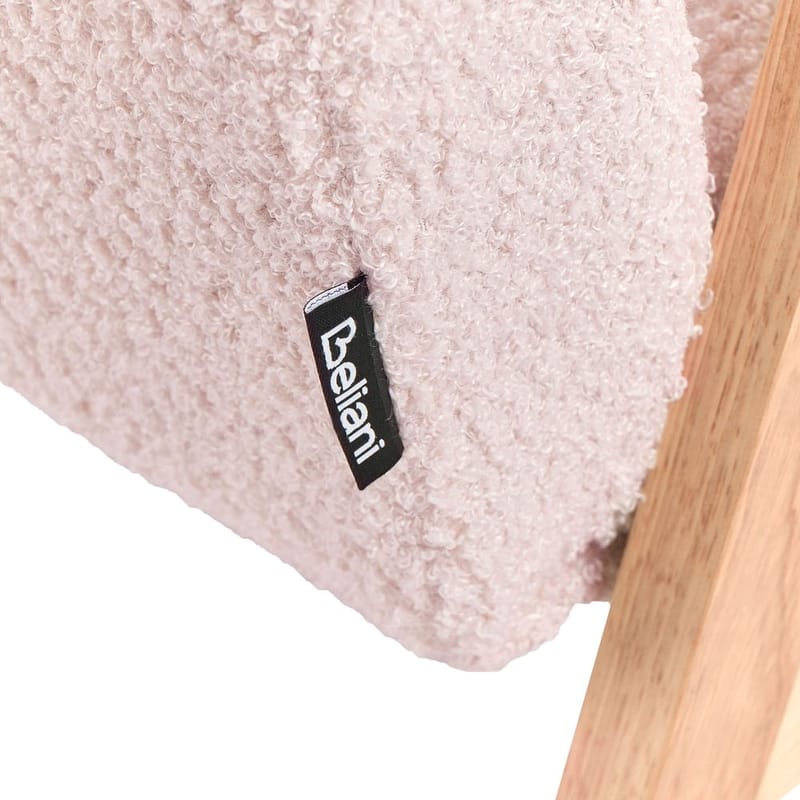 Fåtölj Linde - Rosa, ljust trä - Möbler - Fåtölj & stolar - Fåtölj - Bäddfåtölj