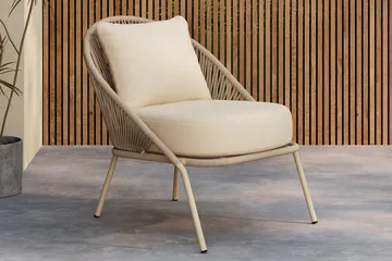 Fåtölj Lindos Utomhus - Beige - Utemöbler & utemiljö - Loungemöbler - Loungestol utomhus