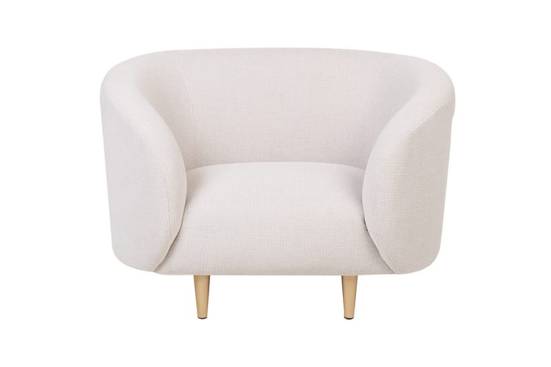 Fåtölj Loen - Beige, guld/Polyester - Möbler - Fåtölj & stolar - Fåtölj