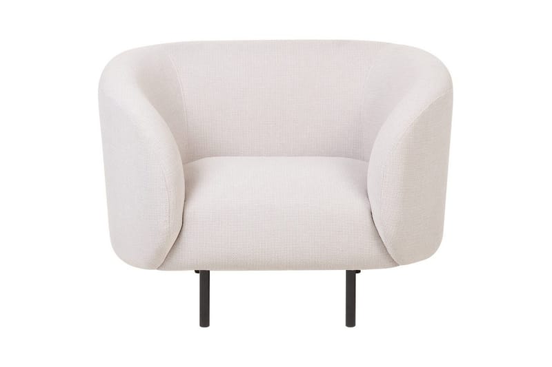 Fåtölj Loen - Ljusbeige, svart/Polyester - Möbler - Fåtölj & stolar - Fåtölj