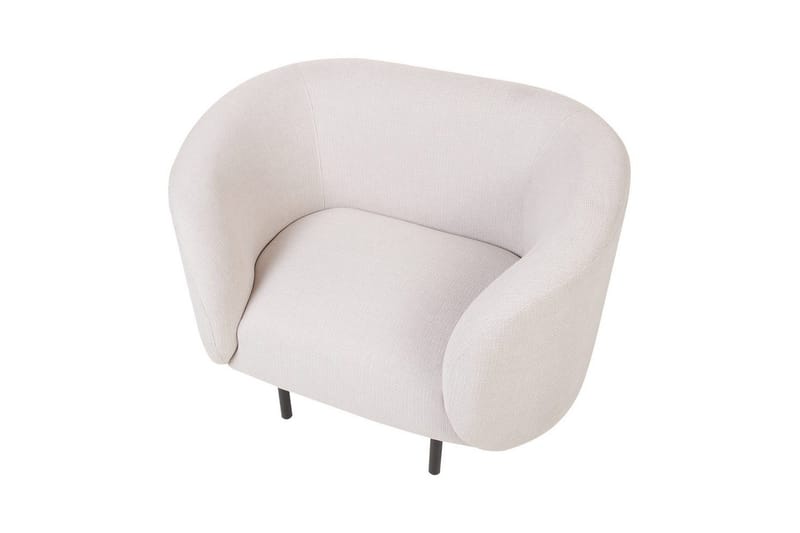 Fåtölj Loen - Ljusbeige, svart/Polyester - Möbler - Fåtölj & stolar - Fåtölj