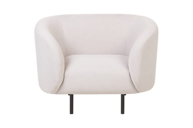 Fåtölj Loen - Ljusbeige, svart/Polyester - Möbler - Fåtölj & stolar - Fåtölj