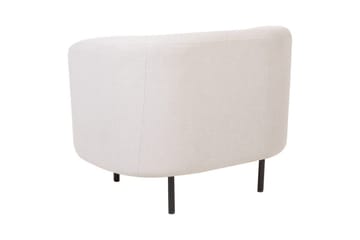 Fåtölj Loen - Ljusbeige, svart/Polyester - Möbler - Fåtölj & stolar - Fåtölj