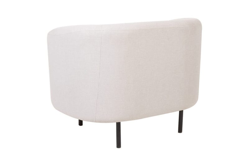 Fåtölj Loen - Ljusbeige, svart/Polyester - Möbler - Fåtölj & stolar - Fåtölj