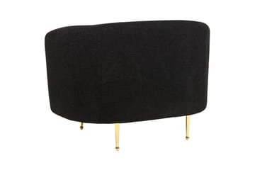 Fåtölj Loen - Svart, guld/Bouclé - Möbler - Fåtölj & stolar - Fåtölj