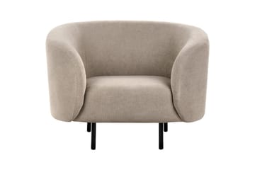 Fåtölj Loen - Taupe, grå, svart/Polyester - Möbler - Fåtölj & stolar - Fåtölj